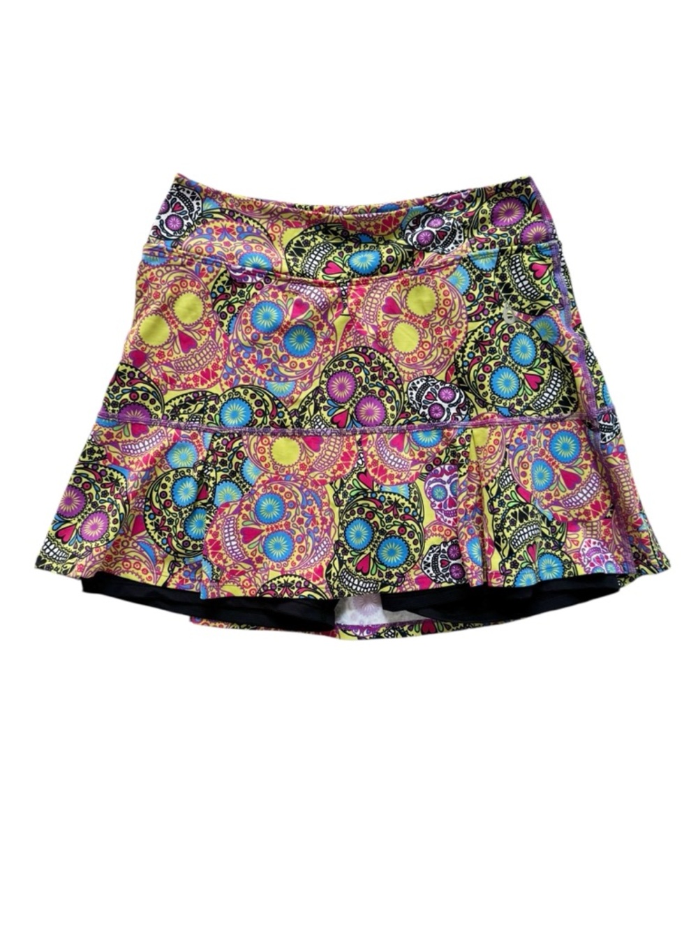 Dona Jo JoJo Skort in Esqueleto Neo Sugar Skull | 2 LARGE - Picture 2 of 8